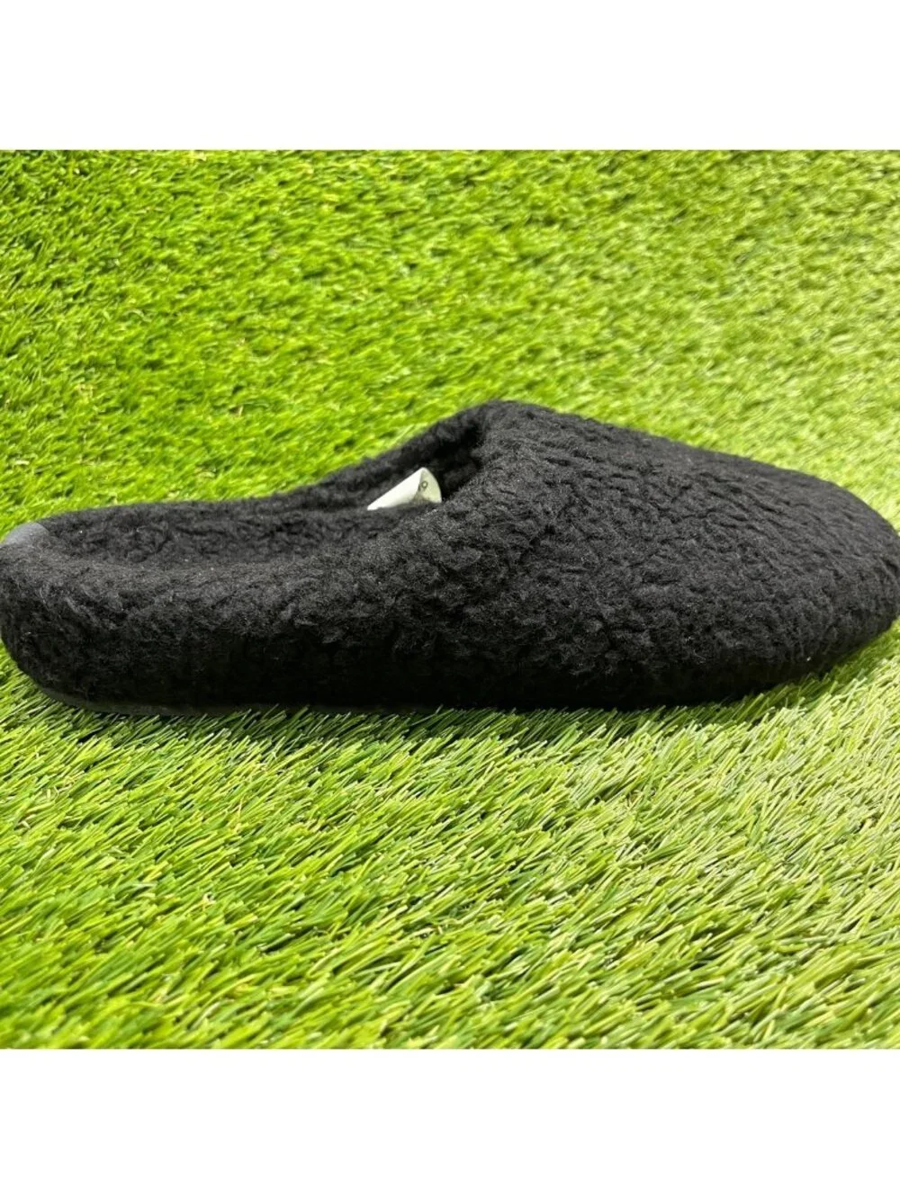 Allbirds Wool Slippers Mens Size 9 Black Casual Walking Slip-On Fluff Shoes